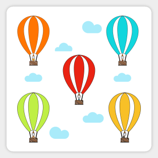 Animals in Hot Air Balloons Magnet